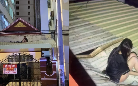woman falls from 8th floor